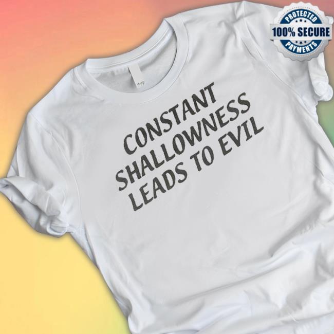 00'S Coil 'Constant Shallowness Leads To Evil' Hoodie Sweatshirt